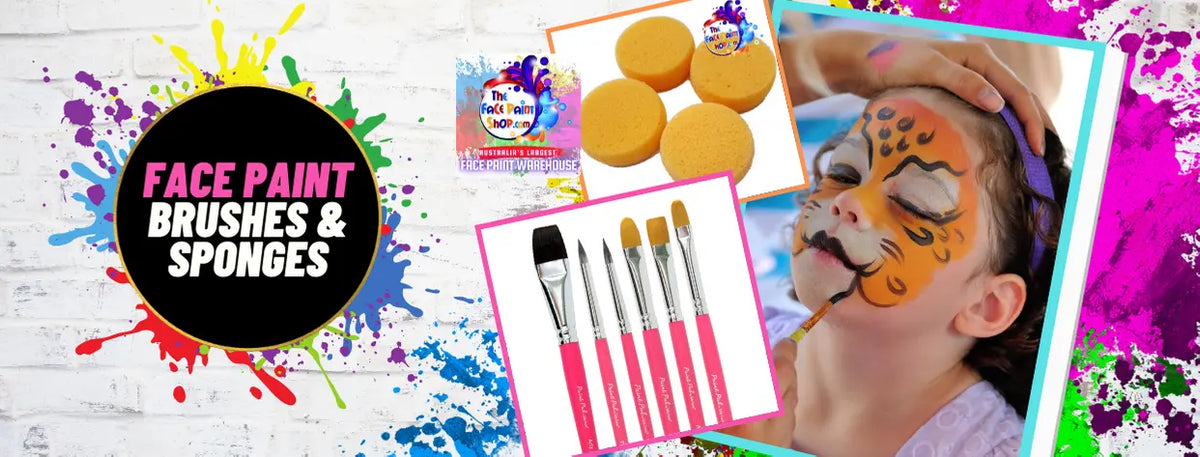 Brushes Sponges Tools - Sponges & Daubers - Face Paint Shop Australia